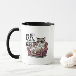 Funny lazy sarcasm car word art  mug