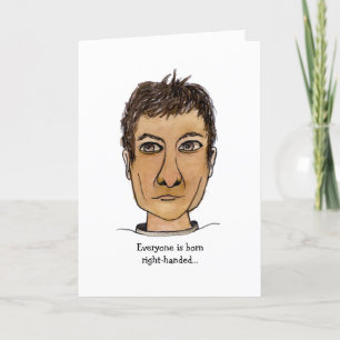 Funny Left-Handed Guy Card