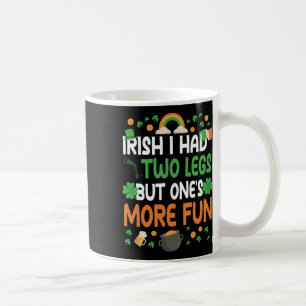 Funny Leg Amputee Survivor St. Patricks Day Costum Coffee Mug