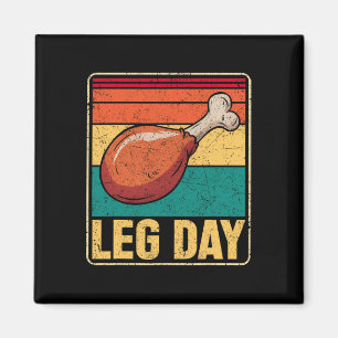 Funny Leg Day Costume Turkey Day Pilgrim Thanksgiv Magnet