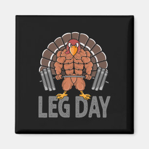 Funny Leg Day Thanksgiving Turkey Deadlifting Dead Magnet