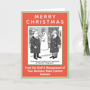Funny Legal and Law Theme Christmas Holiday Card