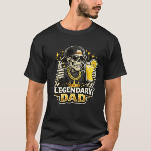 Funny Legendary Dad Lemonade Cool Skeleton  T-Shirt