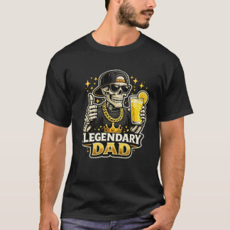 Funny Legendary Dad Lemonade Cool Skeleton  T-Shirt