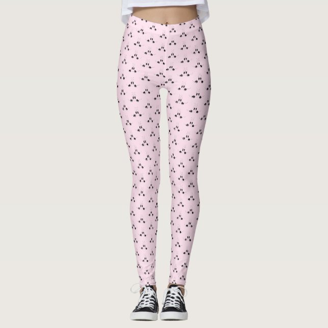 Funny Leggings with Curiosity Eyes - Smile (Front)