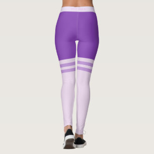 Funny Leggings with Faux Purple Over Knee Socks