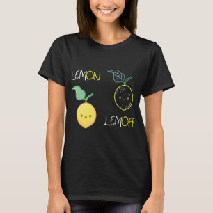 Funny Lemon Lemoff Pun Vegan Fruit Lover Vegan Wom T-Shirt