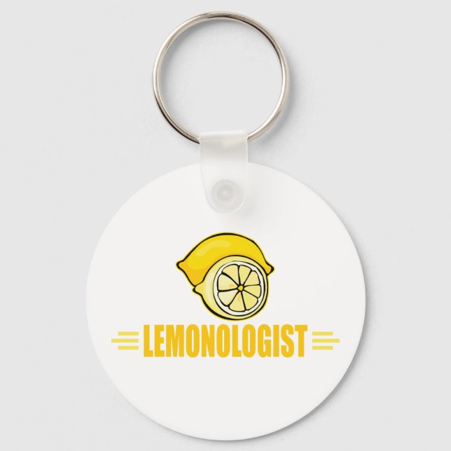 Funny Lemon Lover Keychain (Front)