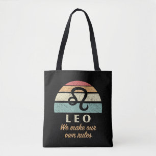 Funny Leo Zodiac Rules Tote Bag