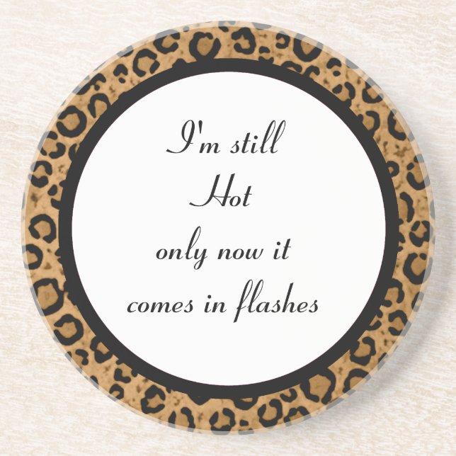 Funny Leopard Coaster (Front)