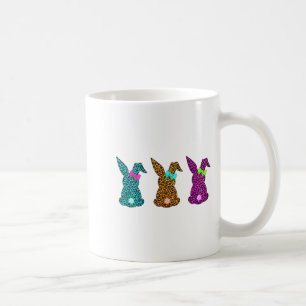 Funny Leopard Easter Bunny Rabbit Cute Easter Day Coffee Mug