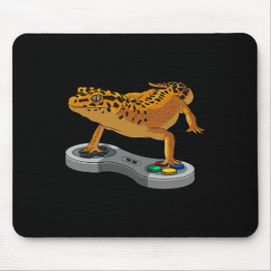 Funny Leopard Gecko Bearded Dragon Gift Kids Cool Mouse Pad