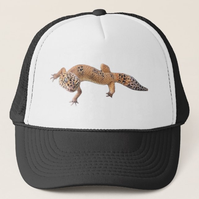 Funny Leopard Gecko  Trucker Hat (Front)