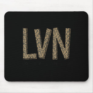 Funny Leopard Lvn Happy Licensed Vocational Nurse  Mouse Pad