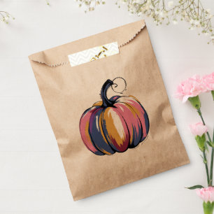 Funny Leopard Pumpkin Halloween Fall  Favour Bag