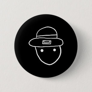 Funny Leprechaun Amateur Sketch Meme Irish St Patr 2 Inch Round Button