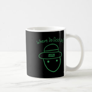 Funny Leprechaun Amateur Sketch Meme Irish St Patr Coffee Mug