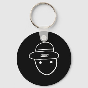 Funny Leprechaun Amateur Sketch Meme Irish St Patr Keychain