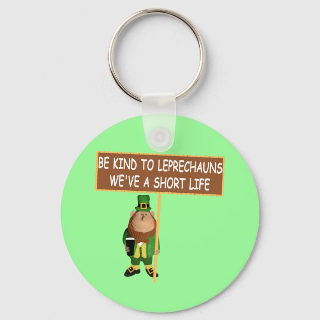 Funny Leprechaun Keychain (Front)