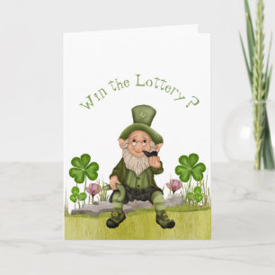 Funny Leprechaun St. Patrick's Day Greeting Card