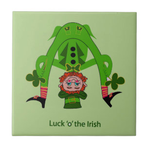 Funny Leprechaun Tile
