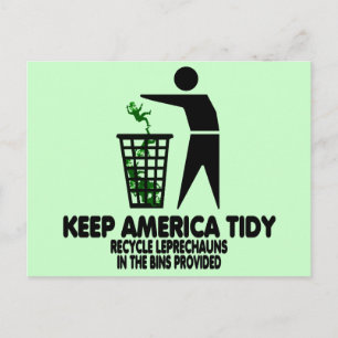 Funny Leprechauns Postcard