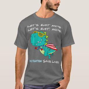 Funny Lets Eat Kids Punctuation Saves Lives Gramma T-Shirt