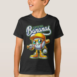 Funny Lets Go Bananas Cute Banana Fruit Lover Game T-Shirt