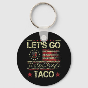 Funny Let's Go Taco 7 Keychain