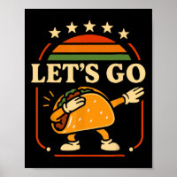 Funny Let's Go Taco Dabbing Fiesta Party Tee Kids 