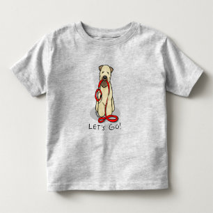 Funny Let's Go! Walk Wheaten Terrier (wheaten 1b2) Toddler T-shirt