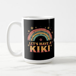 Funny "Let's Have a Kiki" LGBT Trans Gender Retro Coffee Mug