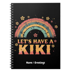 Funny "Let's Have a Kiki" LGBT Trans Gender Retro  Notebook