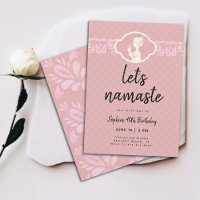 Funny Lets Namaste Latte Women 40th Birthday Party