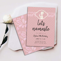 Funny Lets Namaste Women 50th Birthday Party