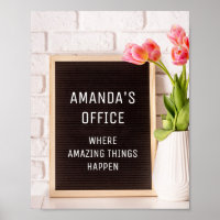 Funny Letter board Felt Board Custom Text Office