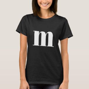 Funny Letter M Chocolate Candy Halloween Team Grou T-Shirt