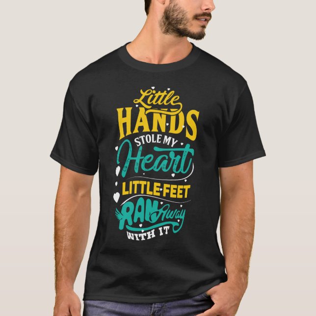 Funny Lettering For Expectant Parents T-Shirt (Front)