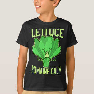 Funny Lettuce Romaine Calm Meditation Yoga Zen  T-Shirt