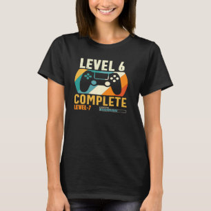 Funny Level 6 Complete Vintage Retro 6th Wedding A T-Shirt