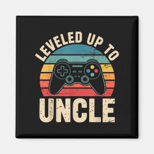 Funny Leveled Up To Uncle Video Gamers Gaming Cute Magnet