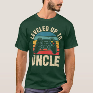 Funny leveled up to Uncle Video Gamers Gaming Cute T-Shirt