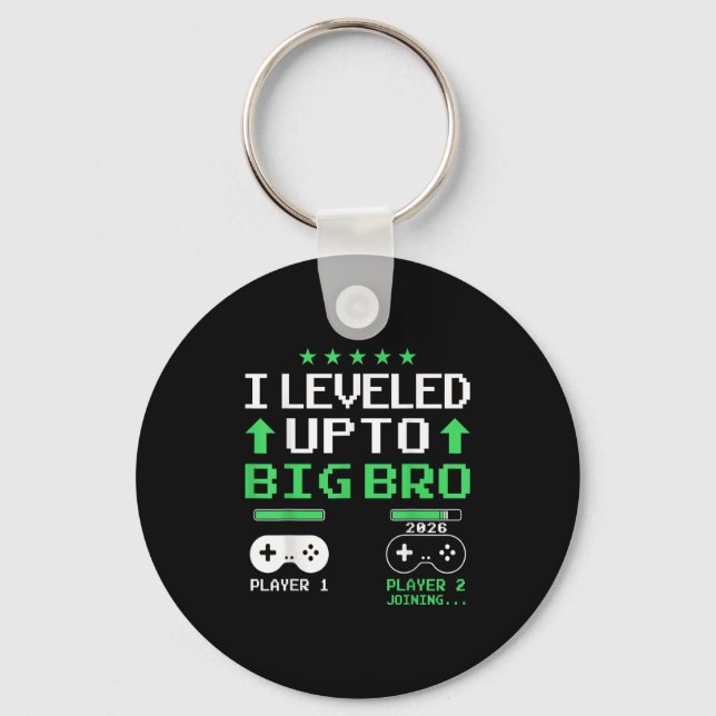 Funny Levelled Up To Big Brother 2026 Soon To Be B Keychain (Front)
