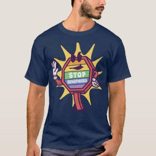 Funny LGBT Pride Flag On Stop Sign Pride Month Tee