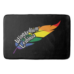 Funny LGBTQ   Play On Words   Pride   Rainbow Bath Mat
