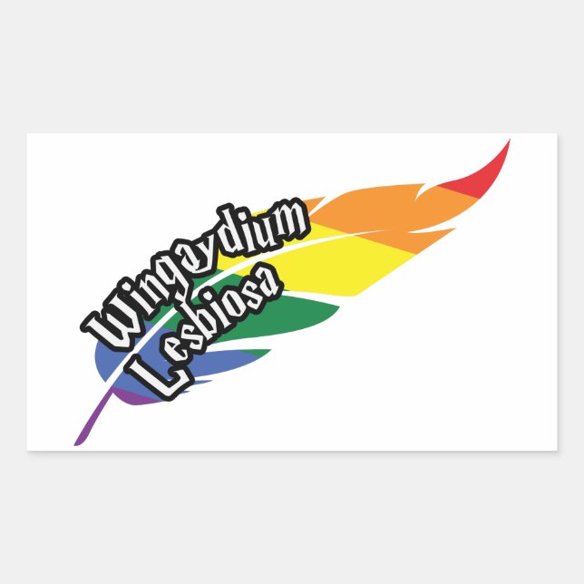 Funny LGBTQ | Play On Words | Pride | Rainbow Sticker (Front)