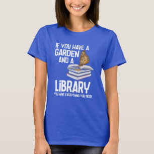 Funny Librarian and Keen Gardener Retirement Swag T-Shirt