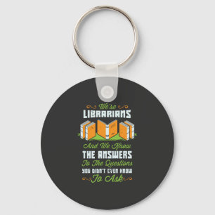 Funny Librarian Gifts Keychain