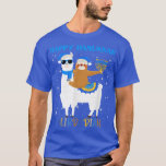 Funny Librarian Llama Sloth Menorah Hanukkah Chanu T-Shirt<br><div class="desc">Funny Librarian Llama Sloth Menorah Hanukkah Chanukah Jewish  .</div>