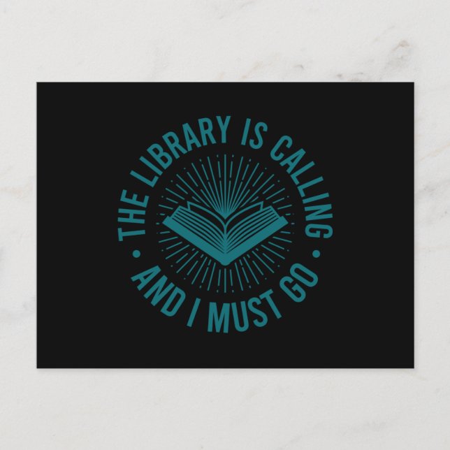 Funny Library Book Reading Book Lover Book Reader Postcard (Front)